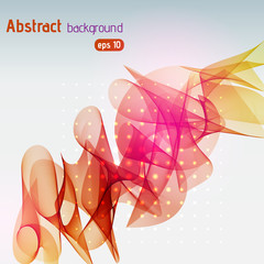 Abstract template vector background. Vector illustration. Red, orange colors.