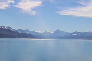 lake and mountains