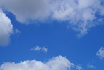 good day with blue sky and clouds
