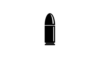 gun bullet Icon illustration on white background 