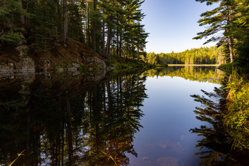 Beaver lake landscape at Canadian lake