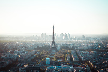 Fototapeta na wymiar Beautiful morning Paris cityscape view