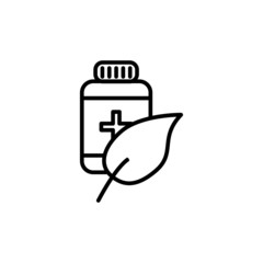 Medicine jar icon design template