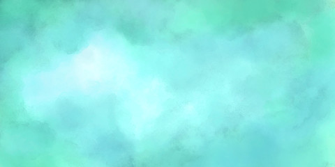 Fototapeta na wymiar green blue watercolor abstract bright light background