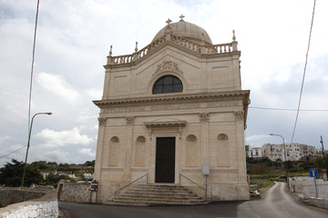 Fototapeta na wymiar Ostuni, Italy - October 6, 2010: The church of the Madonna della Grata