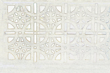 stone grate carved perforated design