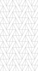 Seamless thin linear pattern with triangles. Abstract geometric low poly background. Stylish fractal texture.