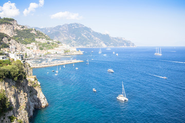 Fototapeta premium View to the Amalfi coastline, Italy