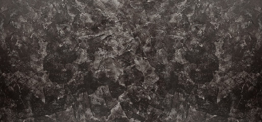 Abstract black and gray painted background. Copy space