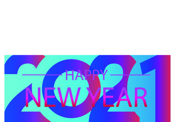 Happy new year 2021 design template. Design for calendar, greeting cards or print. vector
