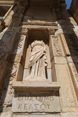 Episteme, knowledge Statue in Ephesus Ancient City, Selcuk Town, Izmir, Turkey