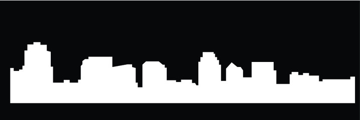 Fototapeta premium Salt Lake City, Utah (city silhouette)