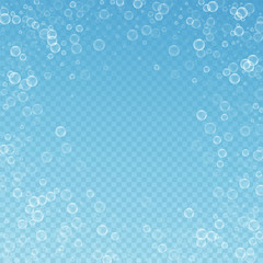 Soap bubbles abstract background. Blowing bubbles 