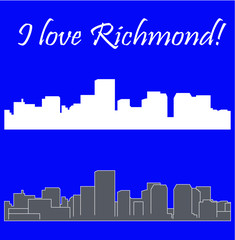 Richmond, Virginia (city silhouette)