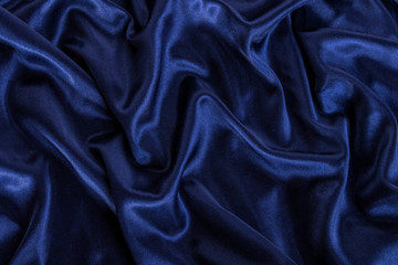 luxury blue wavy silk texture abstract background