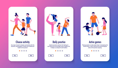 Family Sports Vertical Banners