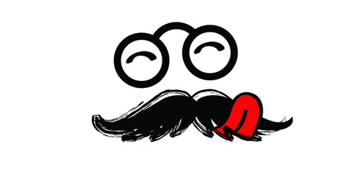Mmm Yummy smile with tongue lick mouth World smile day or month Food logo Smiling everyday Funny vector laugh cartoon sign Delicious, tasty eating emoji lip face Emotion smiley lips symbol licking