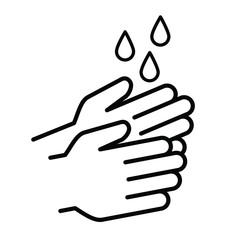 Hand washing, handwashing with soap, alcohol, detergent, anti bacteria and water. Wash your hands to keep clean icons. Flat vector icon. Hygiene sign symbols. Stop coronavirus  (Covid-19) Corona virus