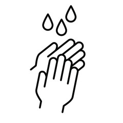 Hand washing, handwashing with soap, alcohol, detergent, anti bacteria and water. Wash your hands to keep clean icons. Flat vector icon. Hygiene sign symbols. Stop coronavirus  (Covid-19) Corona virus