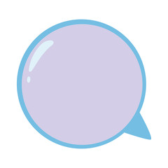 Communication bubble icon vector design