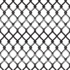 Grid Paint Brush Strokes Seamless pattern. Vector Abstract Grunge background

