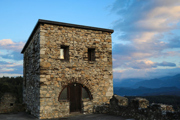 Fragment of an old stone defensive fortress.