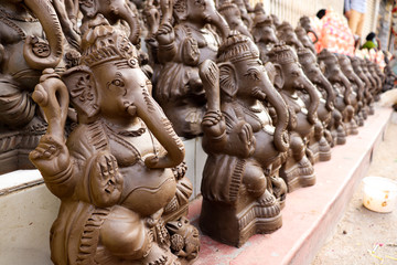 Fototapeta na wymiar statue of hindu god ganesh
