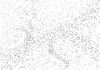 Obraz premium Abstract black grainy spread on white background and texture.