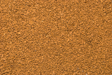 Texture from instant coffee