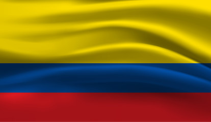 Waving flag of the Ecuador. Waving Ecuador flag
