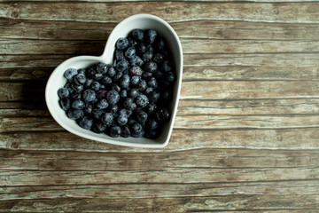 Blauheeren, Heidelbeeren in Schale