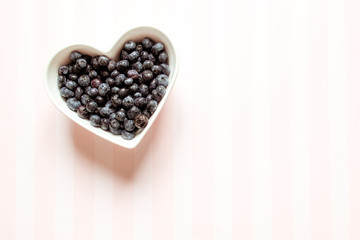 Blauheeren, Heidelbeeren in Schale