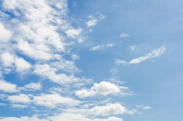 Sky blue background. Sky cloud clear