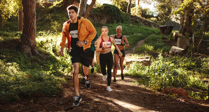 Mixed cross country marathon race