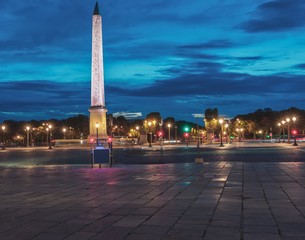 Obraz premium Paris, Place de la Concorde, long exposure