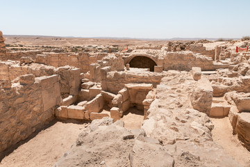 Shivta - a national park in  southern Israel, includes the ruins of an ancient Nabatean city in the northern Negev.