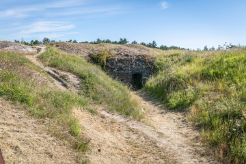Fort famous from the great war partly destroyed
