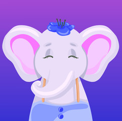 elephant animal graphic elephant face