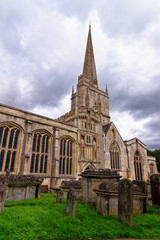 Fototapeta na wymiar St John the Baptist Church in town of Burford - England