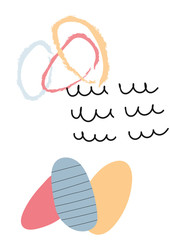 Abstract background for social media platform, stories, banner with abstract shapes . Visual design for your social networks, personal blog, shop. Cool Backgrounds.  Flat abstract design card.