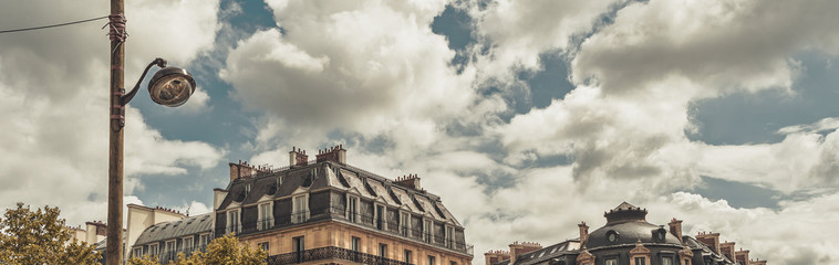 Beautiful parisian architecture, Paris, France - obrazy, fototapety, plakaty
