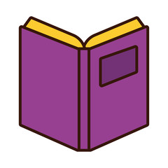 book school open line and fill style icon
