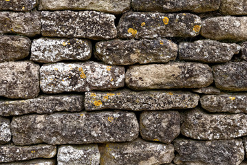 Drystone wall at Burford in the Cotswolds