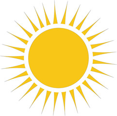 sun icon vector illustration