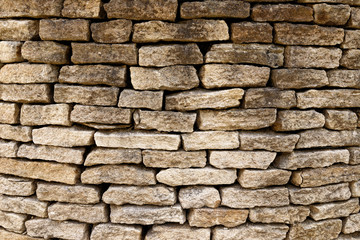 Drystone wall at Burford in the Cotswolds