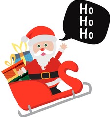 Hand drawn of Merry Christmas Collections. Vector Illustration.