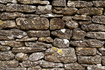 Drystone wall at Burford in the Cotswolds