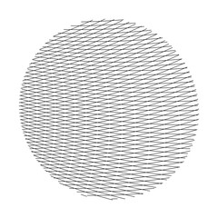 Striped vector circle