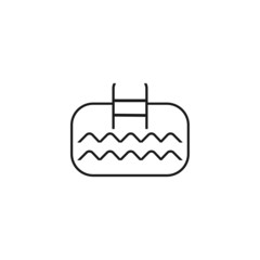 Obraz premium basin vector icon 
