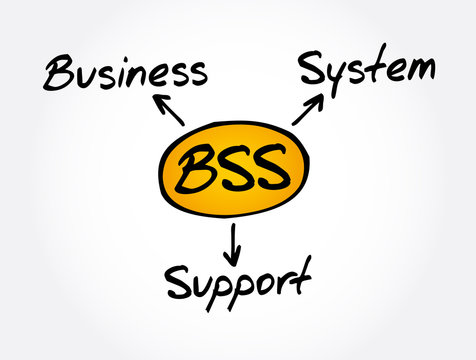 BSS - Business Support System acronym, business concept background